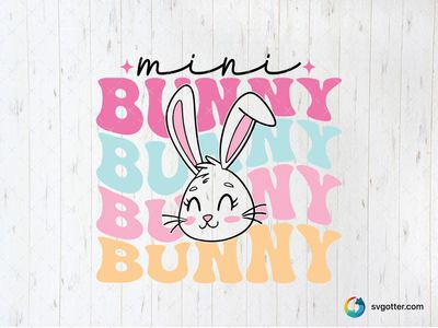 Colorful Bunny Easter Design, Best for Easter enthusiasts, best on t-shirt, best to be applied with sublimation