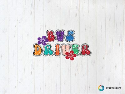 Colorful Bus Driver Design, Best for bus drivers, best on t-shirt, best to be applied with heat transfer vinyl