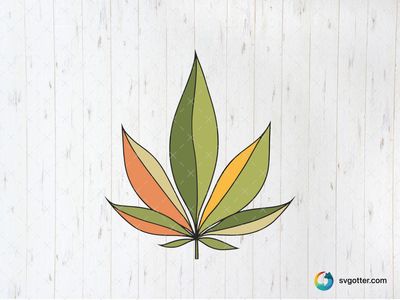 Colorful Cannabis Leaf, Best for activists, best on t-shirt, best to be applied with sublimation