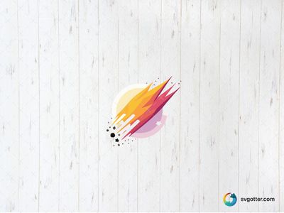 Colorful Comet Illustration, Best for space enthusiasts, best on wall art, best to be applied with print and cut