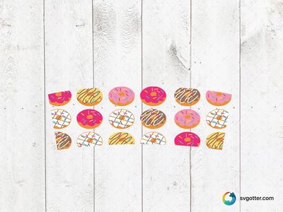 Colorful Donut Pattern, Best for dessert lovers, best on tote bag, best to be applied with sublimation