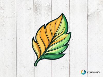 Colorful Leaf Illustration, Best for nature lovers, best on wall art, best to be applied with sublimation