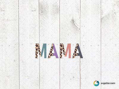 Colorful Mama Leopard Print, Best for mama, best on t-shirt, best to be applied with heat transfer vinyl