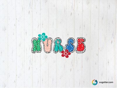 Colorful Nurse Design, Best for nurse, best on t-shirt, best to be applied with heat transfer vinyl