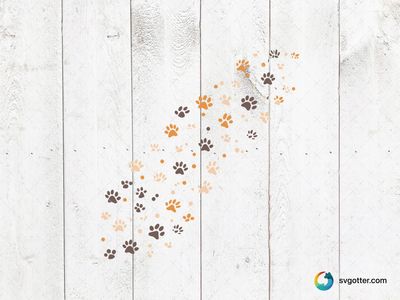 Colorful Paw Prints Pattern, Best for pet lovers, best on tote bags, best to be applied with sublimation