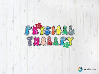 Colorful Physical Therapy Design, Best for healthcare professionals, best on t-shirt, best to be applied with sublimation