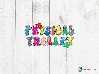 Colorful Physical Therapy Design, Best for healthcare professionals, best on t-shirt, best to be applied with sublimation