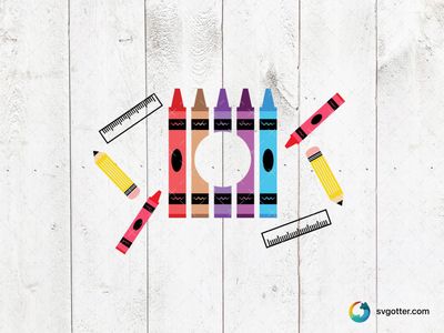 Colorful School Supplies, Best for students, best on t-shirt, best to be applied with sublimation