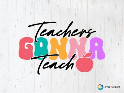 Colorful Teacher Design, Best for teacher, best on t-shirt, best to be applied with sublimation