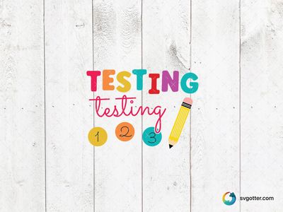 Colorful Testing Design, Best for teachers, best on t-shirt, best to be applied with screen printing