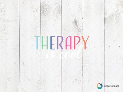 Colorful Therapy Text, Best for mental health advocates, best on t-shirt, best to be applied with sublimation