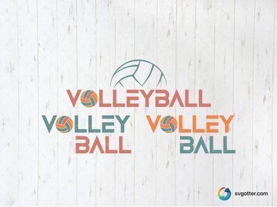 Colorful Volleyball Design, Best for sports fans, best on t-shirt, best to be applied with screen printing
