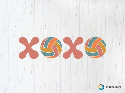 Colorful Volleyball Pattern, Best for sports fans, best on t-shirt, best to be applied with sublimation