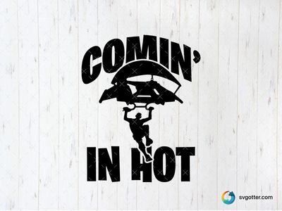 Comin' In Hot Fortnite Design, Best for gamers, best on t-shirt, best to be applied with heat transfer vinyl