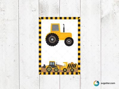 Construction Party Theme, Best for children, best on wall art, best to be applied with print and cut