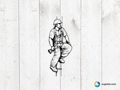 Construction Worker Illustration, Best for engineer, best on t-shirt, best to be applied with screen printing