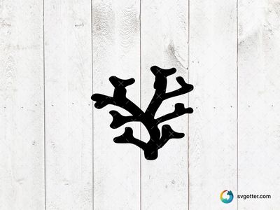 Coral Silhouette, Best for nature enthusiasts, best on wall art, best to be applied with screen printing