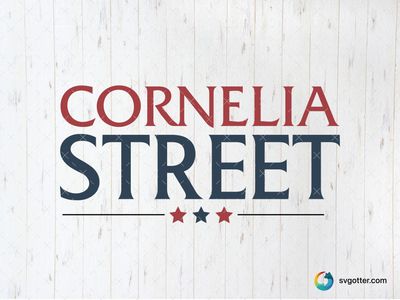 Cornelia Street Typography, Best for Swifties, best on t-shirt, best to be applied with screen printing