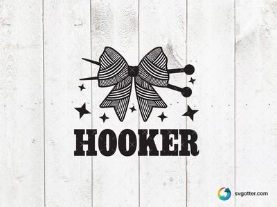 Crafty Hooker Design, Best for crafters, best on t-shirt, best to be applied with heat transfer vinyl