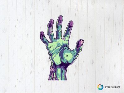 Creepy Zombie Hand, Best for horror enthusiasts, best on t-shirt, best to be applied with screen printing