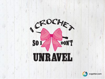 Crochet Humor Quote, Best for crafters, best on tote bag, best to be applied with heat transfer vinyl