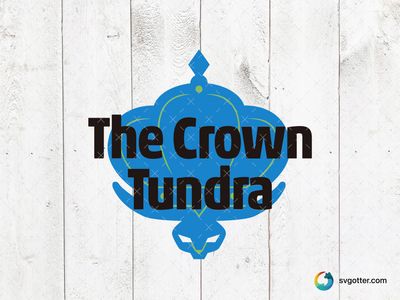 Crown Tundra Logo, Best for Pokemon fans, best on wall art, best to be applied with print and cut