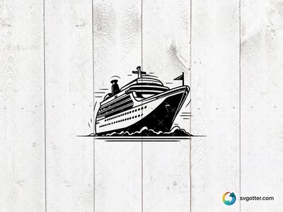 Cruise Ship Illustration, Best for traveler, best on wall art, best to be applied with print and cut