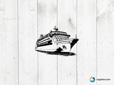 Cruise Ship Illustration, Best for traveler, best on wall art, best to be applied with screen printing