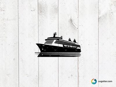 Cruise Ship Silhouette, Best for travelers, best on wall art, best to be applied with screen printing
