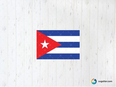 Cuban Flag, Best for activists, best on flag, best to be applied with print and cut