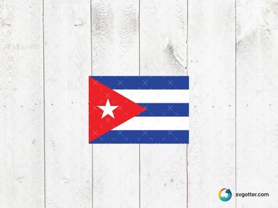 Cuban Flag, Best for activists, best on wall art, best to be applied with print and cut