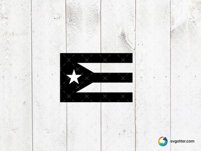 Cuban Flag Silhouette, Best for activists, best on t-shirt, best to be applied with screen printing