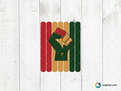 Cultural Empowerment Fist, Best for activists, best on t-shirt, best to be applied with screen printing