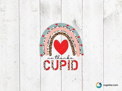 Cupid Rainbow Heart, Best for couples, best on t-shirt, best to be applied with heat transfer vinyl