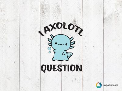 Cute Axolotl Cartoon, Best for animal lovers, best on t-shirt, best to be applied with sublimation