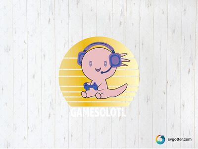 Cute Axolotl Gamer, Best for gamers, best on t-shirt, best to be applied with sublimation
