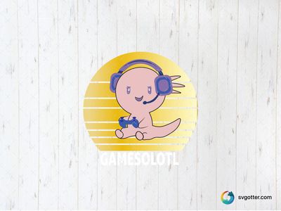 Cute Axolotl Gamer, Best for gamers, best on t-shirt, best to be applied with sublimation