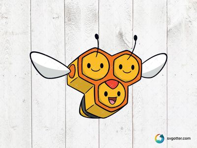 Cute Bee Pokemon, Best for Pokemon fans, best on t-shirt, best to be applied with sublimation