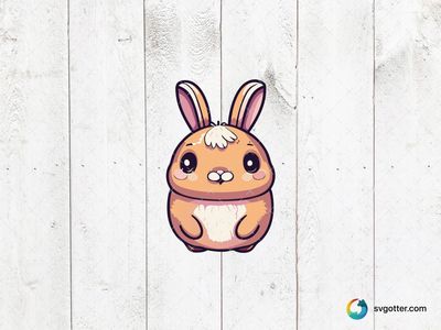 Cute Cartoon Bunny, Best for child, best on t-shirt, best to be applied with sublimation