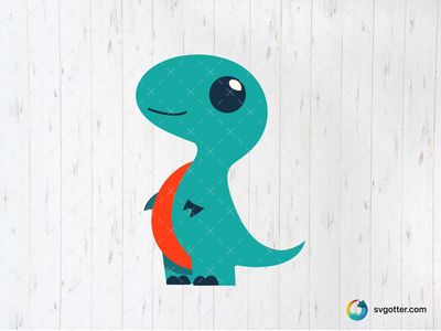 Cute Cartoon Dinosaur, Best for child, best on baby onesies, best to be applied with sublimation