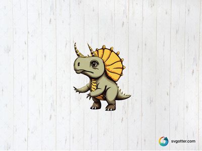Cute Cartoon Dinosaur, Best for children, best on t-shirt, best to be applied with sublimation