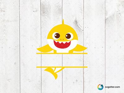 Cute Cartoon Shark, Best for child, best on t-shirt, best to be applied with sublimation