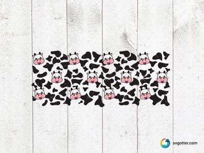 Cute Cow Pattern, Best for child, best on t-shirt, best to be applied with sublimation