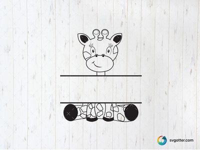 Cute Giraffe Illustration, Best for child, best on t-shirt, best to be applied with sublimation