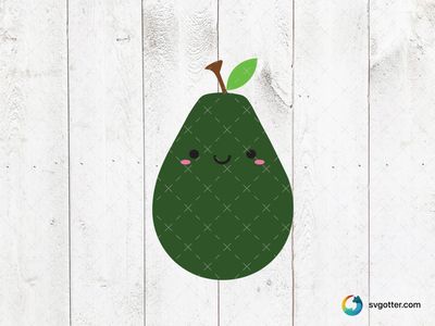 Cute Smiling Avocado, Best for food lovers, best on t-shirt, best to be applied with sublimation