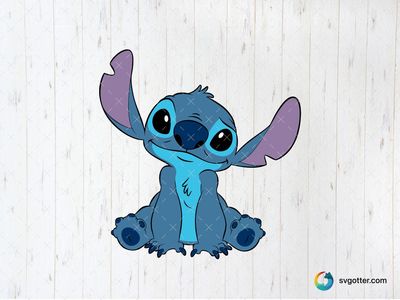 Cute Stitch Illustration, Best for Disney fans, best on t-shirts, best to be applied with sublimation