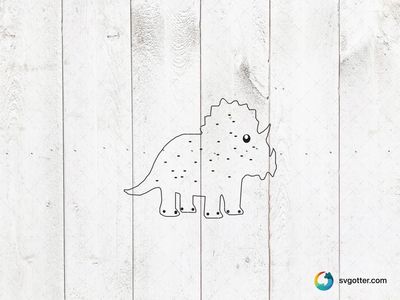Cute Triceratops Baby Design, Best for baby, best on baby onesies, best to be applied with sublimation