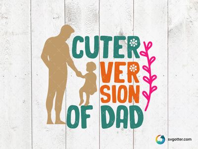 Cuter Version of Dad Design, Best for babies, best on baby onesies, best to be applied with sublimation