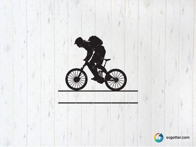 Cycling Silhouette, Best for sports fans, best on t-shirt, best to be applied with heat transfer vinyl