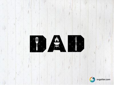 Dad BBQ Design, Best for dad, best on t-shirt, best to be applied with heat transfer vinyl